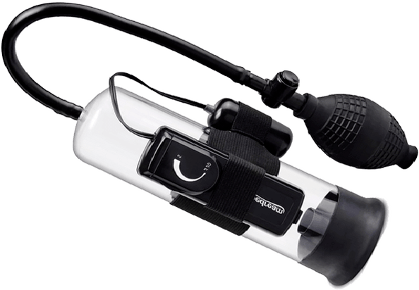 Αντλία κενού με δονητή για αύξηση του μεγέθους του πέους και ευχαρίστηση